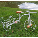 Bicicleta Decorativa de Ferro Rústica Branca