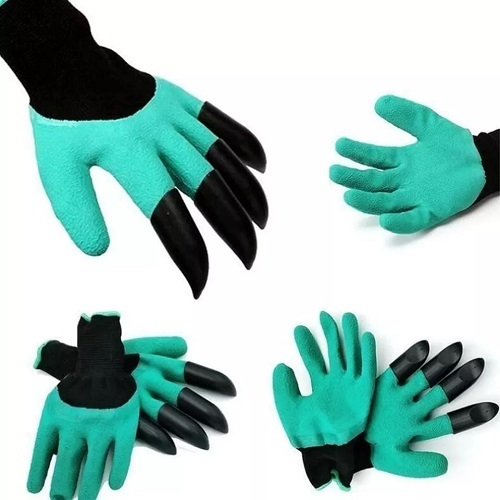 Luva Jardinagem Com Garras Segurança Cavar Plantar Para Escavação De Plantação Jardim Borracha