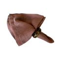 Kit 6 Guardanapos 40 cm x 40 cm Linho Misto com bainha para Mesaposta