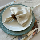 Kit 6 Guardanapos 40 cm x 40 cm Linho Misto com bainha para Mesaposta