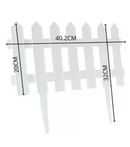 Kit 3 Cerca Jardim Modelo Inglesa Decorativa Branco 1,20M