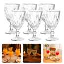 Jogo de Taças Copos Cristal Ecológico Diamond 330ml Com 6 Peças