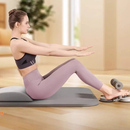 Suporte Abdominal com Ventosa e Corda Elástica Auxílio para Abdominais em Casa e Academia Fitness