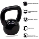 Kit Cross Funcional Em Casa Caneleira 2 Kg + Colchonete + Halter 2 + Kettlebell emborrachado 4 kg