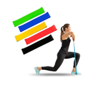 Kit Treino em Casa Fitness Cross Fit Elástico de Treino + Corda Fit + 5 Faixas Mini Band