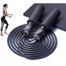 Kit Treino em Casa Fitness Cross Fit Elástico de Treino + Corda Fit + 5 Faixas Mini Band